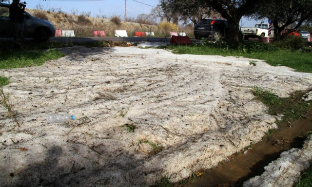 Πελοπόννησος: Καταστροφές από χαλαζόπτωση σε Αρκαδία και Μεσσηνία