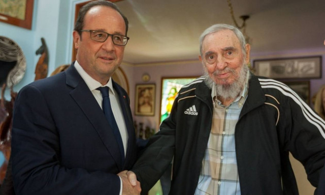 Κούβα: Ο Φ. Ολάντ συνάντησε τους αδελφούς Κάστρο