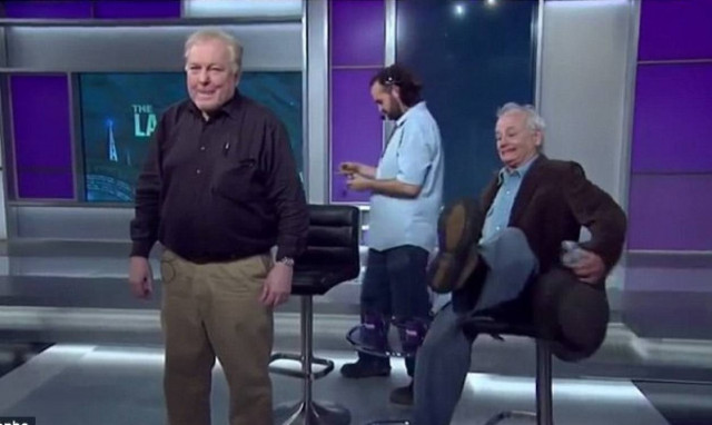 Η… τούμπα του Μπιλ Μάρεϊ σε τηλεοπτικό πλατό (video)