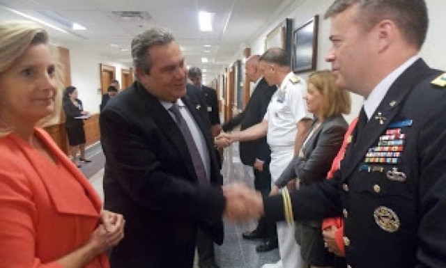 Συνάντηση ΥΕΘΑ Πάνου Καμμένου με την Υφυπουργό Άμυνας των ΗΠΑ