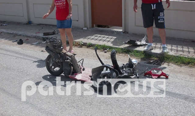 Πάτρα: Σοβαρός τραυματισμός δικυκλιστή σε τροχαίο ατύχημα