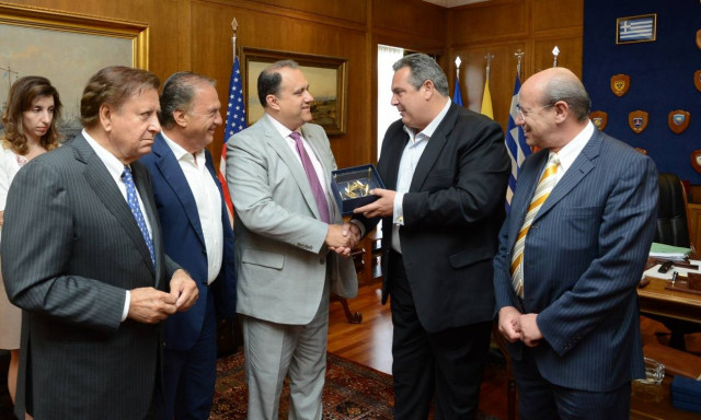 Συνάντηση Πάνου Καμμένου με το προεδρείο της ομογενειακής οργάνωσης AHI