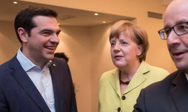 Συμφωνία μέσω τηλεδιάσκεψης Τσίπρα με Μέρκελ - Ολάντ