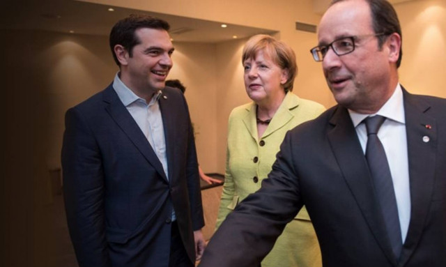 «Σε πολύ καλό κλίμα» η τηλεδιάσκεψη Τσίπρα με Μέρκελ και Ολάντ