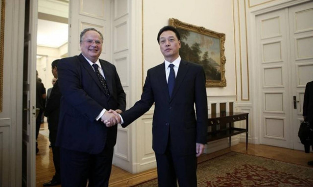 Συνάντηση Κοτζιά με τον Κινέζο αναπληρωτή ΥΠΕΞ