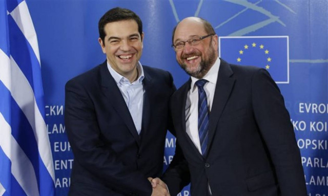 Σουλτς σε Τσίπρα: Μήπως είσαι ερωτευμένος με τη Μέρκελ;