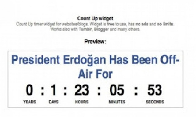 Το ρολόι που μετράει τη... σιωπή του Ερντογάν