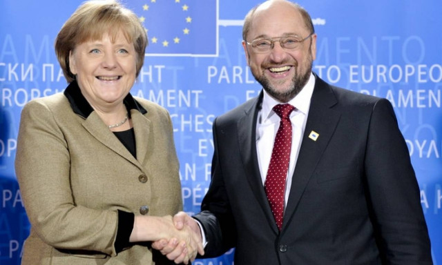 Σουλτς: «Με τη Μέρκελ θα κάνουμε τα πάντα για να μείνει η Ελλάδα στο ευρώ»