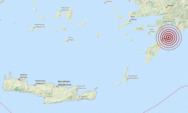 Σεισμός 4 Ρίχτερ στη Ρόδο