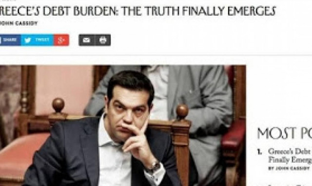 Δημοψήφισμα-New Yorker: Oι δανειστές θα έπρεπε να διαγράψουν το ελληνικό χρέος