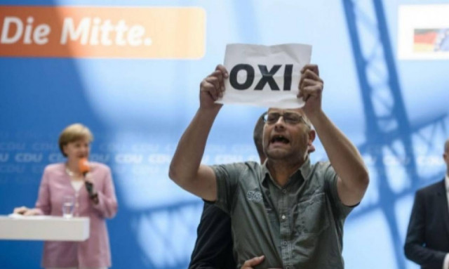 Δημοψήφισμα 2015: Η... ξεκαρδιστική αντίδραση της Μέρκελ όταν έμαθε το αποτέλεσμα! (pic)