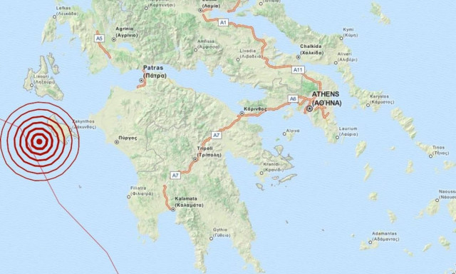 Σεισμός 4,1 Ρίχτερ κοντά στη Ζάκυνθο
