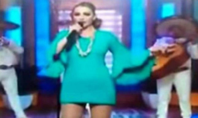 Της έπεσε η... σερβιέτα όταν τραγουδούσε on air! (video)