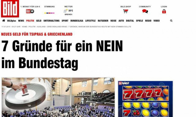 Μνημόνιο 3 - Bild: 7 λόγοι για να πούμε «όχι» στην βοήθεια προς την Ελλάδα