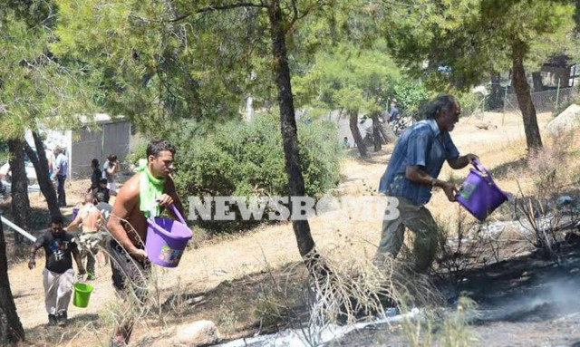 Πυρκαγιά-Καρέας: Μια ανάσα από αυλές σπιτιών στην Ηλιούπολη οι φλόγες