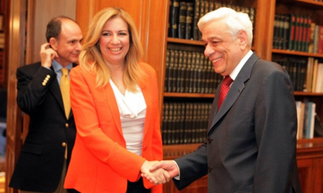 Στον Πρόεδρο της Δημοκρατίας η Γεννηματά