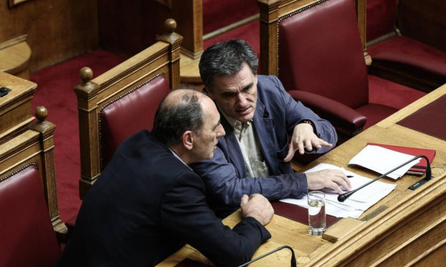 Τετ - α - τετ Τσακαλώτου - Σταθάκη με τους εκπροσώπους των Θεσμών