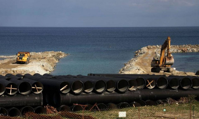 Σε εξέλιξη, οι εργασίες κατασκευής κεντρικού αγωγού ύδρευσης στην Αίγινα