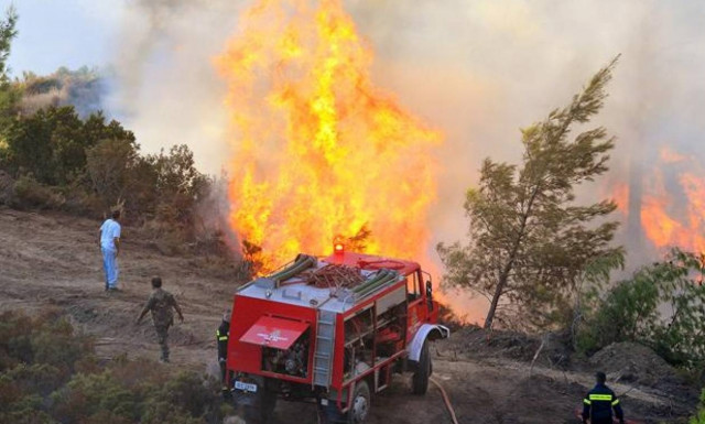 Wildfire in Xylokastro under partial control
