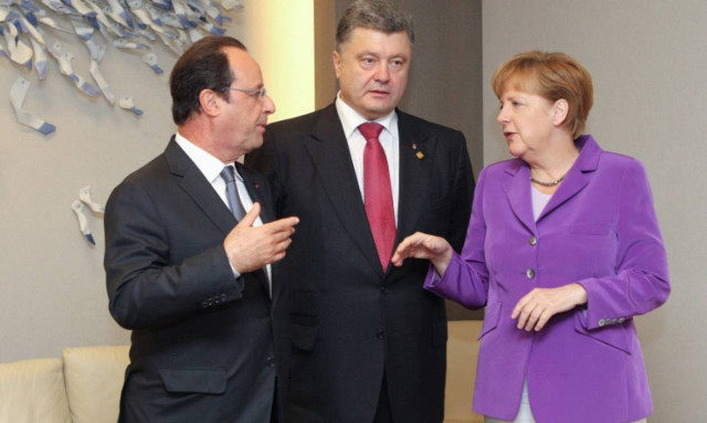 Τέλος στο νέο κύκλο βίας στην ανατολική Ουκρανία βάζουν Mέρκελ, Ολάντ και Ποροσένκο