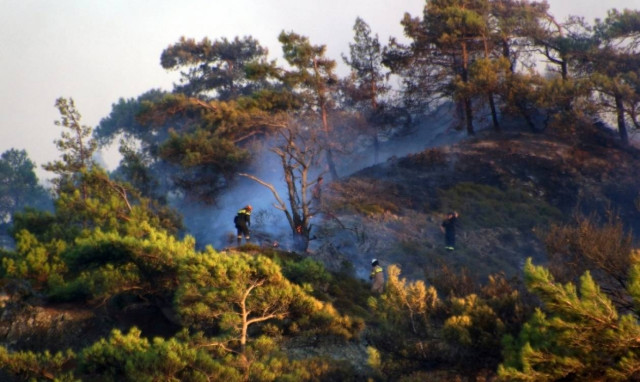 Συνελήφθη 60χρονος για την πυρκαγιά στη Ρόδο