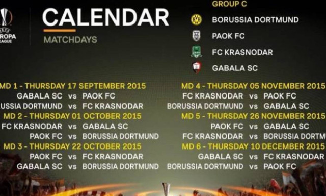 Το πρόγραμμα του ΠΑΟΚ