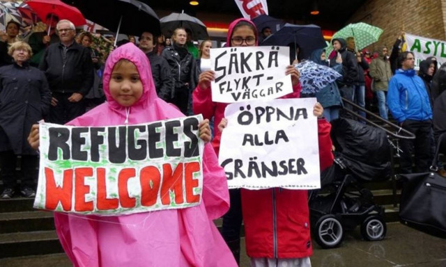 Σουηδία: Μεγάλη διαδήλωση υπέρ των προσφύγων στο Μάλμε
