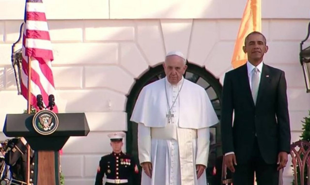 Στο Λευκό Οίκο ο Πάπας Φραγκίσκος (videos+photos)