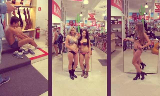 Τι κάνει ο κόσμος για ένα δωρεάν ζευγάρι παπούτσια... (photos)