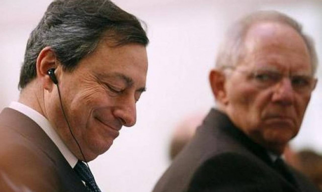 Σκληρό μπρα ντε φερ Σόιμπλε - Ντράγκι για τις γερμανικές τράπεζες