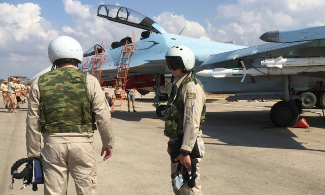 Ρωσικά πολεμικά αεροσκάφη έπληξαν στόχους γύρω και μέσα στην Παλμύρα (video)