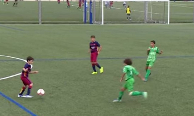 Τα 12χρονα της Μπαρτσελόνα ξέρουν πολλά καντάρια μπάλα (video)