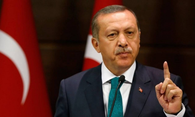 Κατεχόμενα: Εγκαίνια αγωγού νερού παρουσία Ερντογάν