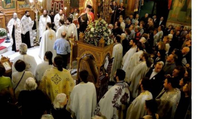 Υπoδοχή της εικόνας της Παναγίας Σουμελά στον Αγ.Δημήτριο Νέας Ελβετίας Βύρωνος