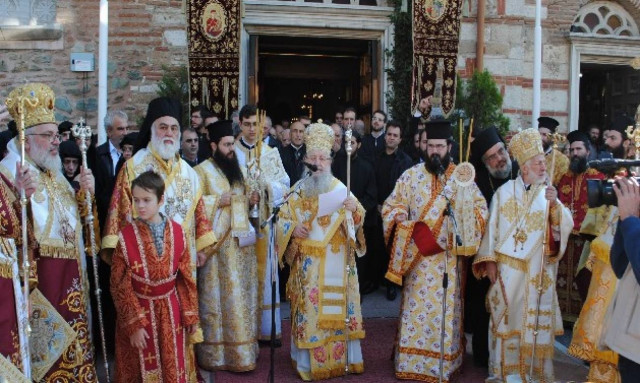 Λιτανεία του Αγίου Δημητρίου στην Θεσσαλονίκη (video)