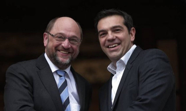 Αυτοψία Τσίπρα - Σουλτς στη Λέσβο