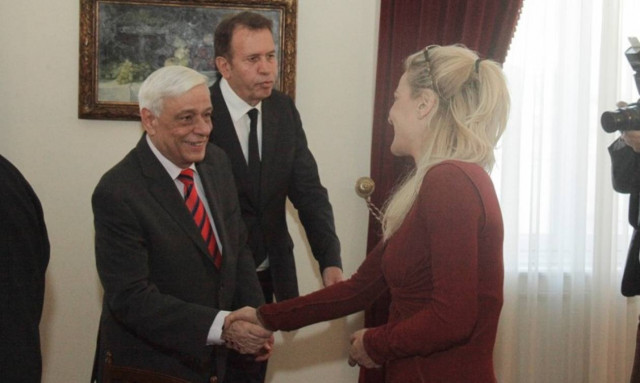 Όταν ο Προκόπης Παυλόπουλος συνάντησε τη Δήμητρα Ματσούκα (photos)