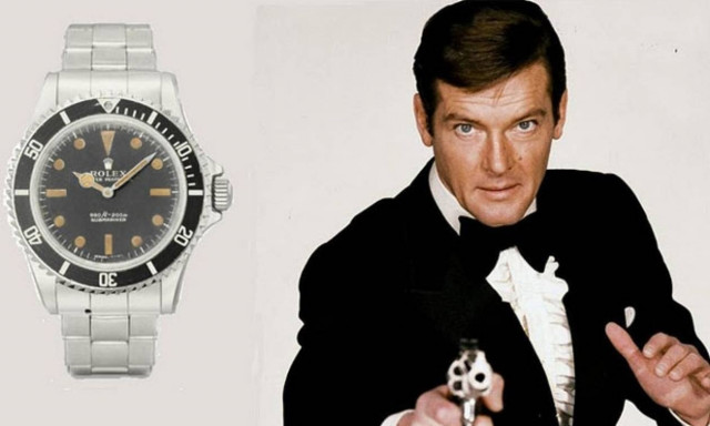 Ελβετία: 335.000 ευρώ «έπιασε» τo ρόλεξ του Ρότζερ Μουρ ως Τζέιμς Μποντ