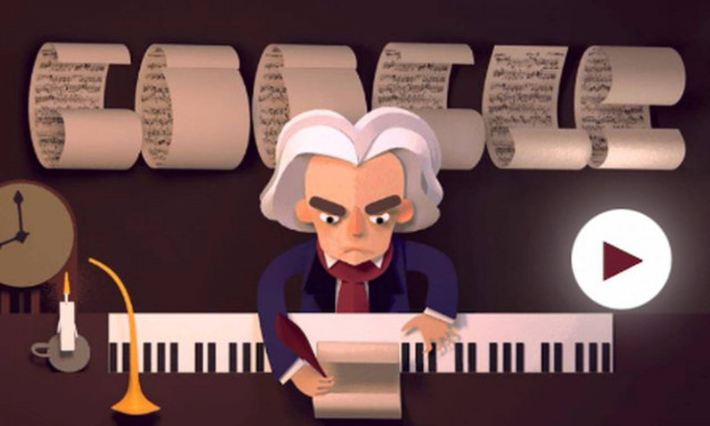 Λούντβιχ Βαν Μπετόβεν: Η Google με doodle τιμά τα 245 χρόνια από τη βάφτισή του (pics+vid)