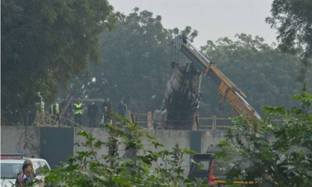 India plane crash: Ten die in Delhi's Dwarka district