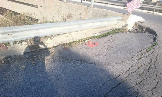 Δρόμος - παγίδα πάνω από τον ΒΟΑΚ στον Γαλατά Χανίων