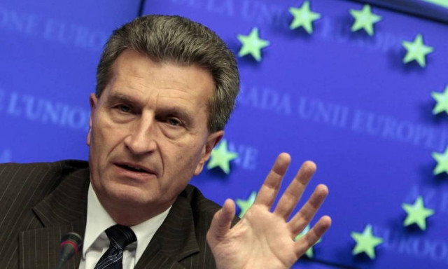 Φόβους για μια αποσύνθεση της ΕΕ εκφράζει ο Έτινγκερ