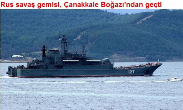 Ρωσικό πολεμικό πλοίο πέρασε τα Δαρδανέλια