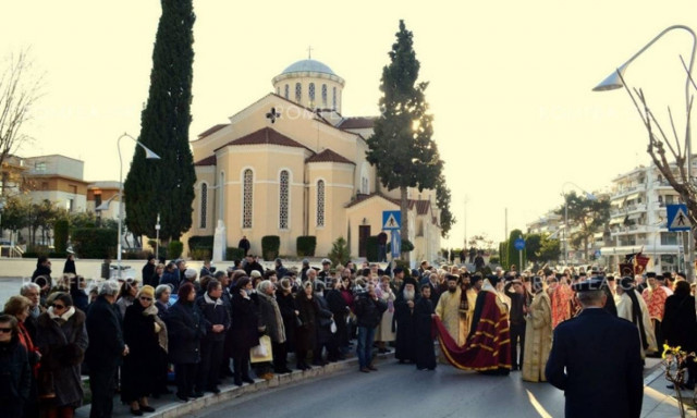 Η Καλαμαριά υποδέχθηκε την Κάρα του Οσίου Γεωργίου του Καρσλίδη