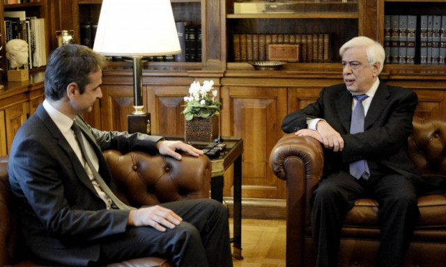 Στον Πρόεδρο της Δημοκρατίας ο Κυριάκος Μητσοτάκης