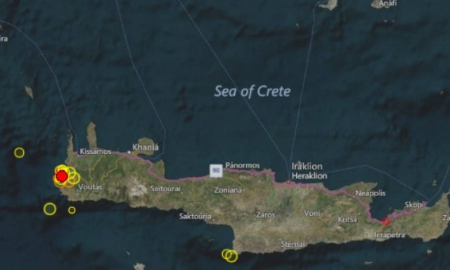 Σεισμός ταρακούνησε την Κρήτη