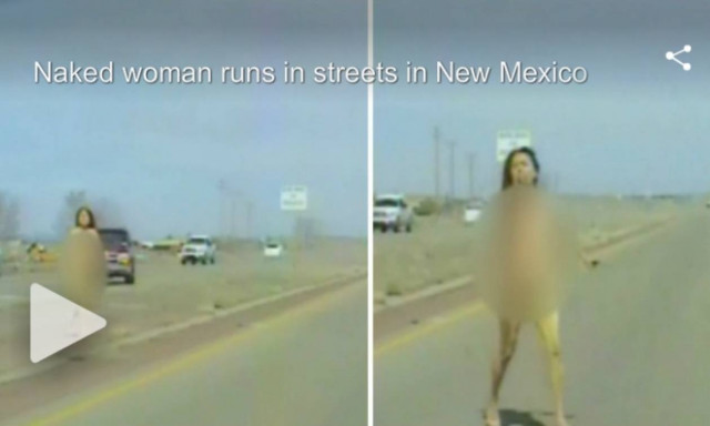 Έτρεχε γυμνή σε λεωφόρο – Η πιο παράξενη αστυνομική καταδίωξη (vid)