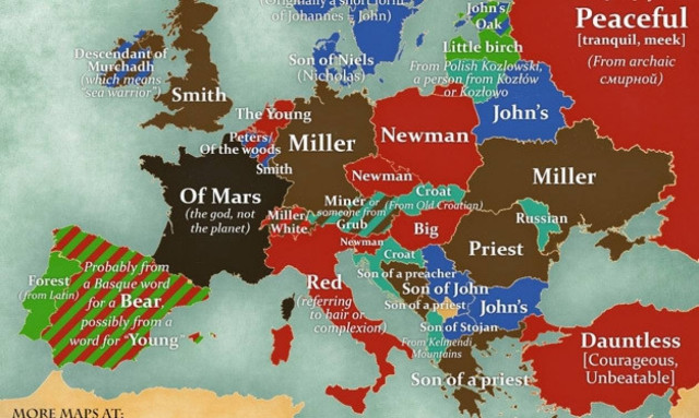 Αυτά είναι τα πιο δημοφιλή επώνυμα στην Ευρώπη – Ποιο είναι στην Ελλάδα;