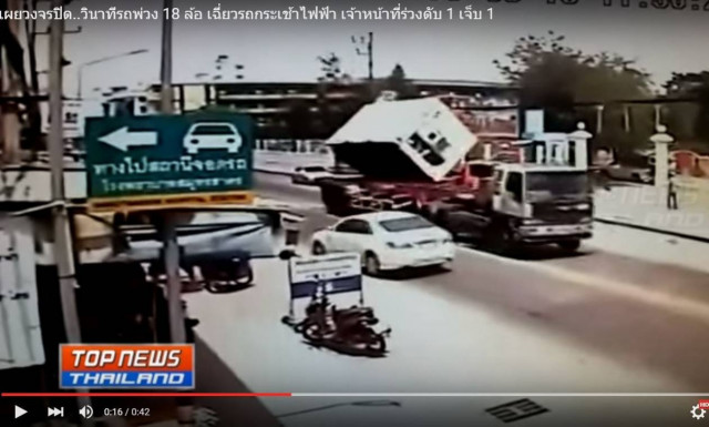 Προσοχή - Πολύ σκληρό βίντεο: Εργάτης σε γερανό εκσφενδονίζεται στον αέρα