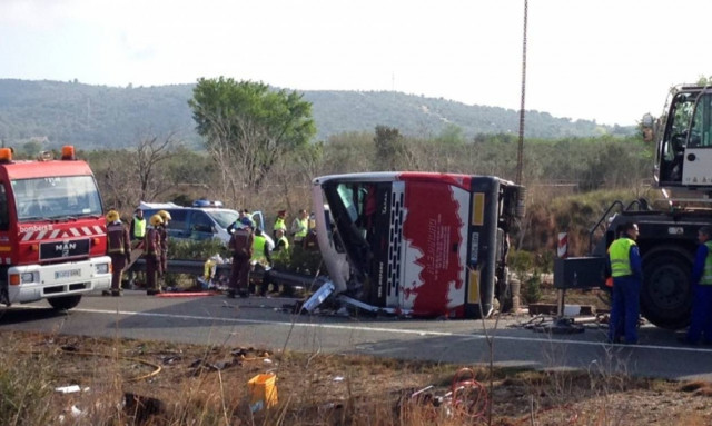 Δυστύχημα με πούλμαν που μετέφερε φοιτητές Erasmus (photos+video)